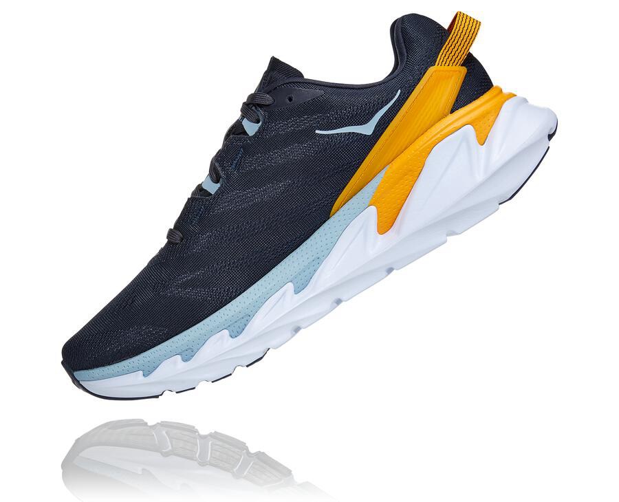 Running Shoes Mens - Hoka One One Elevon 2 - Navy/White - JQBWYEG-04